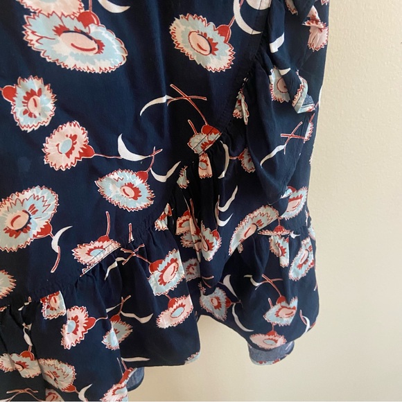 J. Crew Mercantile Floral Blue and White Mini Dress size 4 - Picture 8 of 8